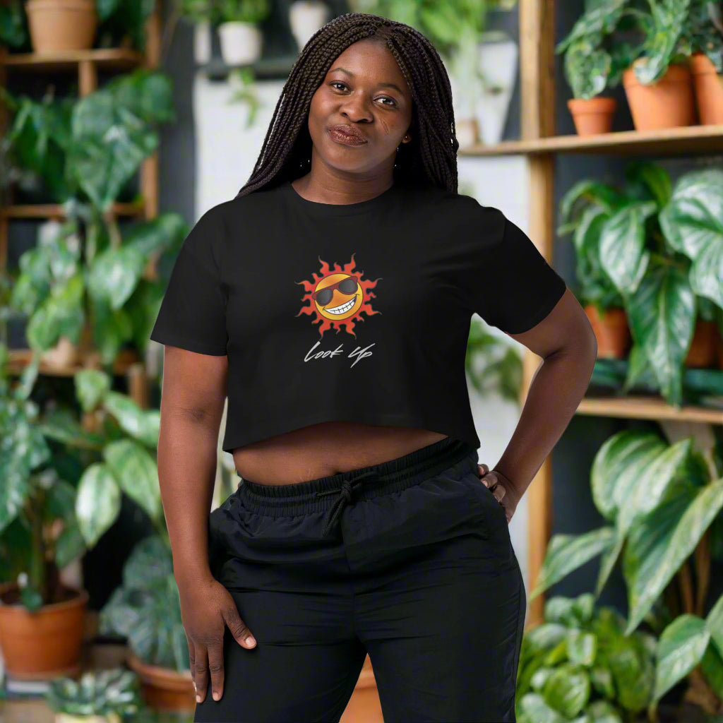 Look Up Logo Women’s Crop Top